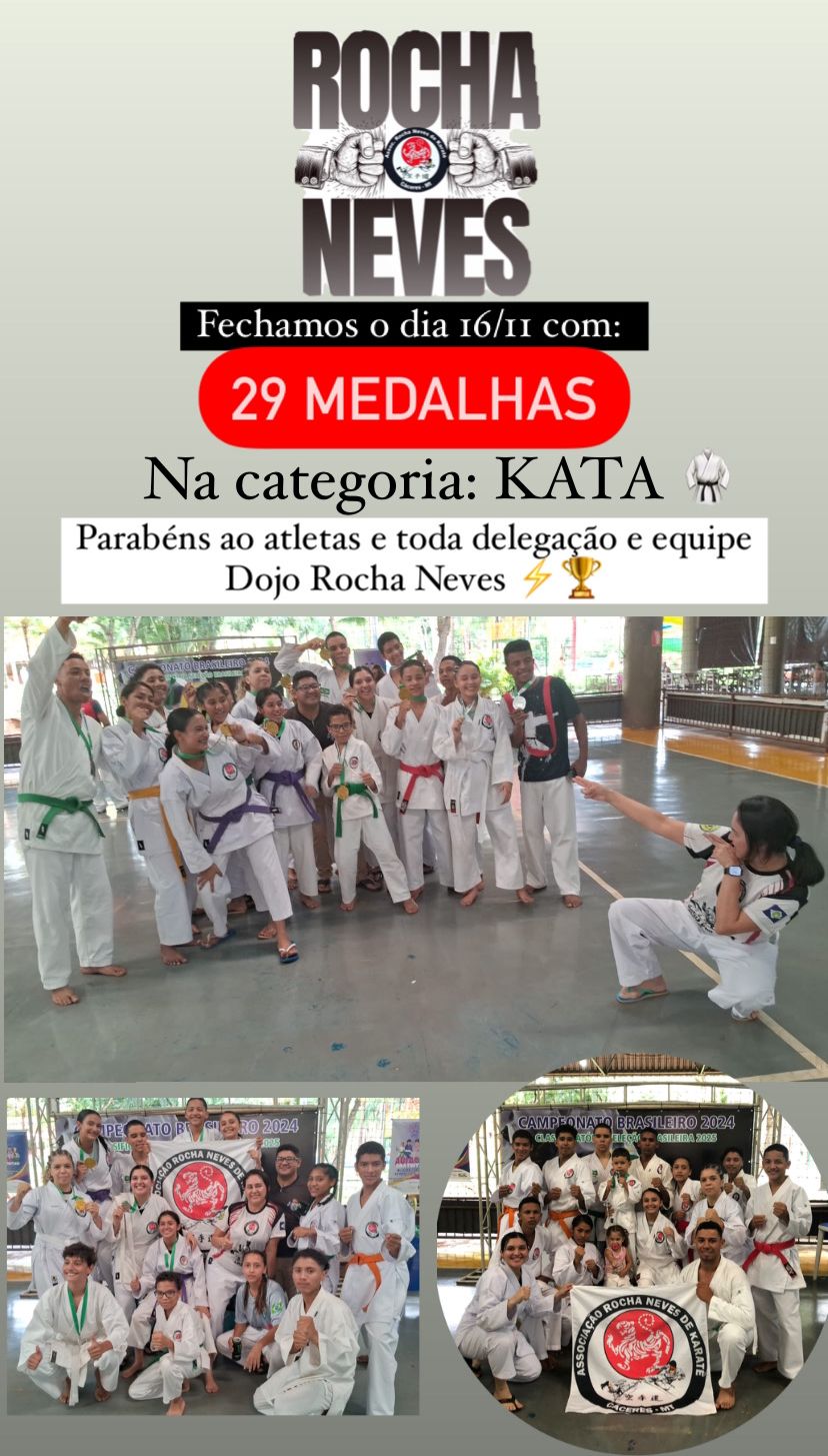 Campeonato Brasileiro 2024 em Uberaba - 29 medalhas na categoria KATA